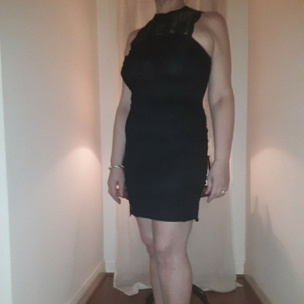 Topshop Black Mini Dress